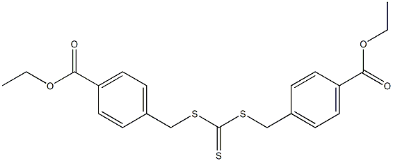 di[(4-ethoxycarbonyl)benzyl] carbonotrithioate,,结构式