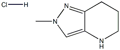 2-Methyl-4,5,6,7-tetrahydro-2H-pyrazolo[4,3-b]pyridine hydrochloride Structure