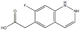 (7-Fluoro-1,2-dihydro-cinnolin-6-yl)-acetic acid Structure