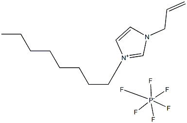 1-烯丙基-3-辛基咪唑六氟磷酸盐,,结构式