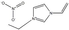 1-乙烯基-3-乙基咪唑硝酸盐 结构式
