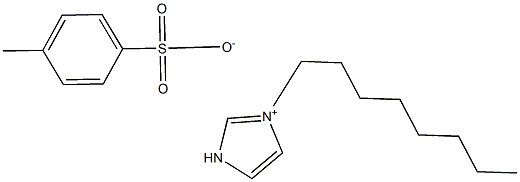 1-辛基咪唑对甲苯磺酸盐,,结构式