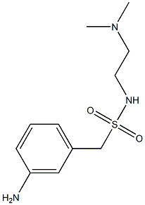 1-(3-AMINOPHENYL)-N-(2-(DIMETHYLAMINO)ETHYL)METHANESULFONAMIDE|3-氨基-N-[2-(二甲基氨基)乙基]苯甲烷磺酰胺