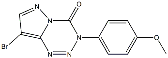 8-BROMO-3-(4-METHOXYPHENYL)PYRAZOLO[5,1-D][1,2,3,5]TETRAZIN-4(3H)-ONE Struktur