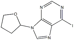 6-Iodo-9-(tetrahydro-furan-2-yl)-9H-purine 结构式