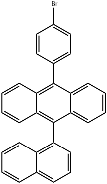 9-(4-broMophenyl)-10-(naphthalen-1-yl)anthracene Structure