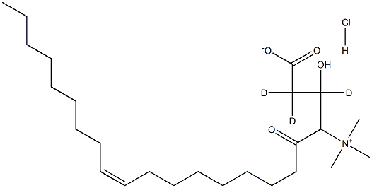 Oleoyl-L-carnitine-d3 HCl,,结构式
