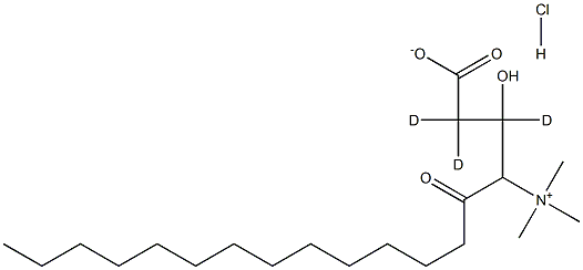 Tetradecanoyl-L-carnitine-d3 HCl 化学構造式