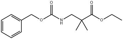 3-(((苄氧基)羰基)氨基)-2,2-二甲基丙酸乙酯,173336-49-7,结构式
