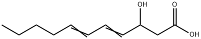 trans,trans-3-Hydroxyundeca-4,6-dienoic acid Struktur