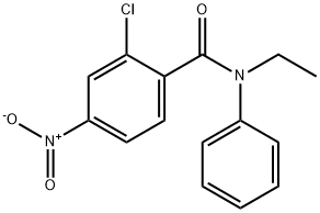 2-chloro-N-ethyl-4-nitro-N-phenylbenzamide Structure