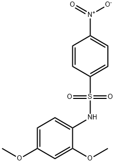 N-(2,4-二甲氧基苯)-4-硝基苯磺酰胺,331240-24-5,结构式