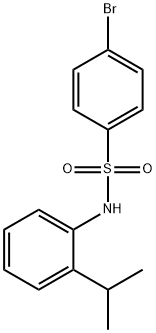 4-溴-N-(2-异丙基苯基)苯磺酰胺 结构式