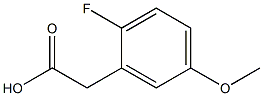 2-氟-5-甲氧基苯乙酸, , 结构式