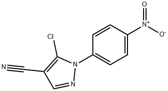 5-chloro-1-(4-nitrophenyl)-1H-pyrazole-4-carbonitrile Structure