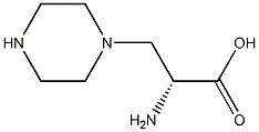 (R)-2-AMino-3-piperazin-1-yl-propionic acid Structure