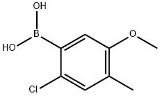 2-Chloro-5-methoxy-4-methylbenzeneboronic acid Structure