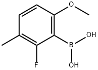2-氟-6-甲氧基-3-甲基苯硼酸,1451392-12-3,结构式