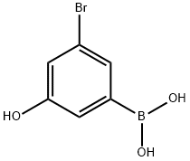 3-Bromo-5-hydroxyphenylboronic acid Structure