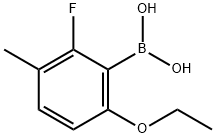 6-Ethoxy-2-fluoro-3-methylphenylboronic acid Structure