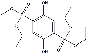 Tetraethyl 2,5-dihydroxy-1,4-benzenediphosphonate Struktur