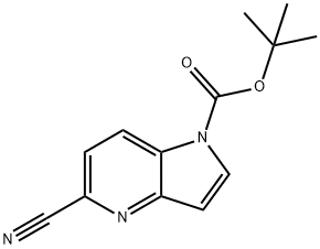 tert-butyl 5-cyano-1H-pyrrolo[3,2-b]pyridine-1-carboxylate, 1364663-38-6, 结构式