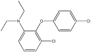 2-(4-Chloro Phenoxy)-3-Chloro-N,N-Diethyl Aniline Struktur