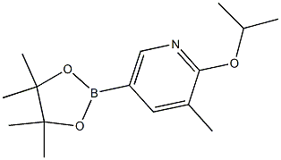 2-isopropoxy-3-Methyl-5-(4,4,5,5-tetraMethyl-1,3,2-dioxaborolan-2-yl)pyridine 化学構造式