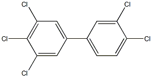 3,3',4,4',5-Pentachlorobiphenyl Solution 化学構造式