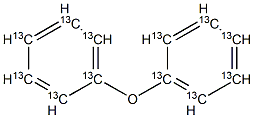 Phenyl ether (13C12) Solution 结构式