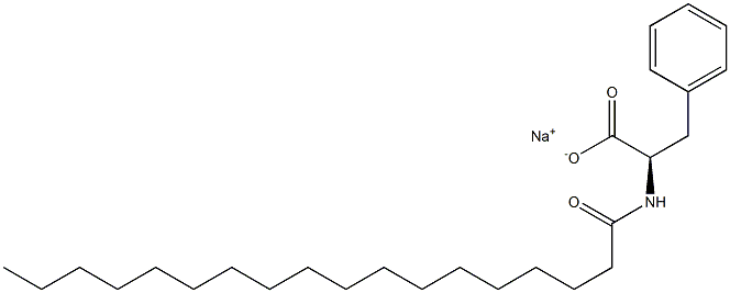N-Octadecanoyl-D-phenylalanine sodiuM salt Structure