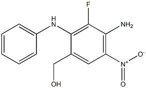 (4-aMino-3-fluoro-5-nitro-2-(phenylaMino)phenyl)Methanol,,结构式