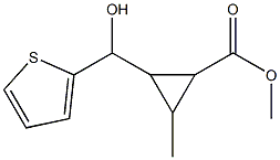 Methyl 2-methyl-3-(2-hydroxyltheyl)cyclopropanecarboxylate,,结构式