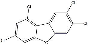 1,3,7,8-Tetrachlorodibenzofuran 50 μg/mL in Toluene,,结构式