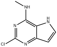 2-chloro-N-Methyl-5H-pyrrolo[3,2-d]pyriMidin-4-aMine Structure