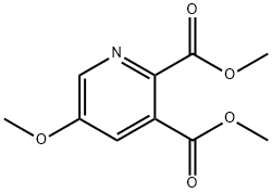 5-甲氧基吡啶-2,3-二羧酸甲酯,1375303-11-9,结构式