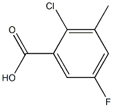 2-Chloro-5-fluoro-3-Methylbenzoic acid Structure