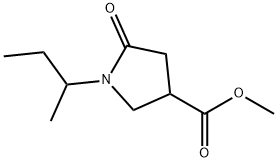 1-仲丁基-5-氧代吡咯烷-3-甲酸甲酯 结构式