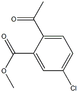 2-Acetyl-5-chloro-benzoic acid Methyl ester Structure