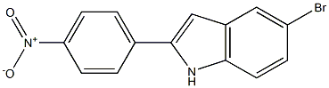 5-BROMO-2-(4-NITROPHENYL)-1H-INDOLE,,结构式