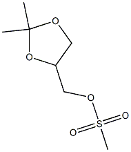 (2,2-diMethyl-1,3-dioxolan-4-yl)Methyl Methanesulfonate Structure