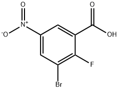 3-broMo-2-fluoro-5-nitrobenzoic acid, 1526564-53-3, 结构式