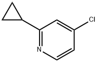 4-クロロ-2-シクロプロピルピリジン 化学構造式