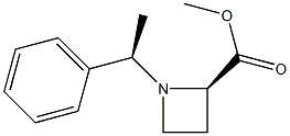 (R)-1-[(R)-1-苯乙基]氮杂环丁烷-2-甲酸甲酯, 249734-38-1, 结构式