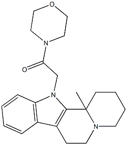 2-(12b-Methyl-1,3,4,6,7,12b-hexahydroindolo[2,3-a]quinolizin-12(2H)-yl)-1-Morpholinoethanone,,结构式