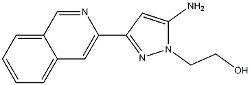 2-(5-aMino-3-(isoquinolin-3-yl)-1H-pyrazol-1-yl)ethanol 结构式