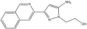 2-(5-aMino-3-(isoquinolin-3-yl)-1H-pyrazol-1-yl)ethanol 化学構造式