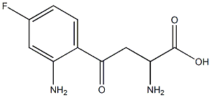 2-aMino-4-(2-aMino-4-fluorophenyl)-4-oxobutanoic acid 结构式