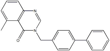 3-([1,1'-biphenyl]-4-ylMethyl)-5-Methylquinazolin-4(3H)-one Struktur