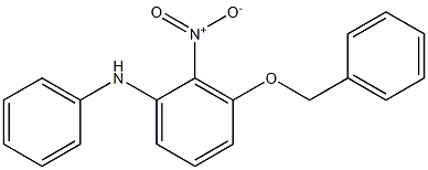 3-(benzyloxy)-2-nitro-N-phenylaniline,,结构式